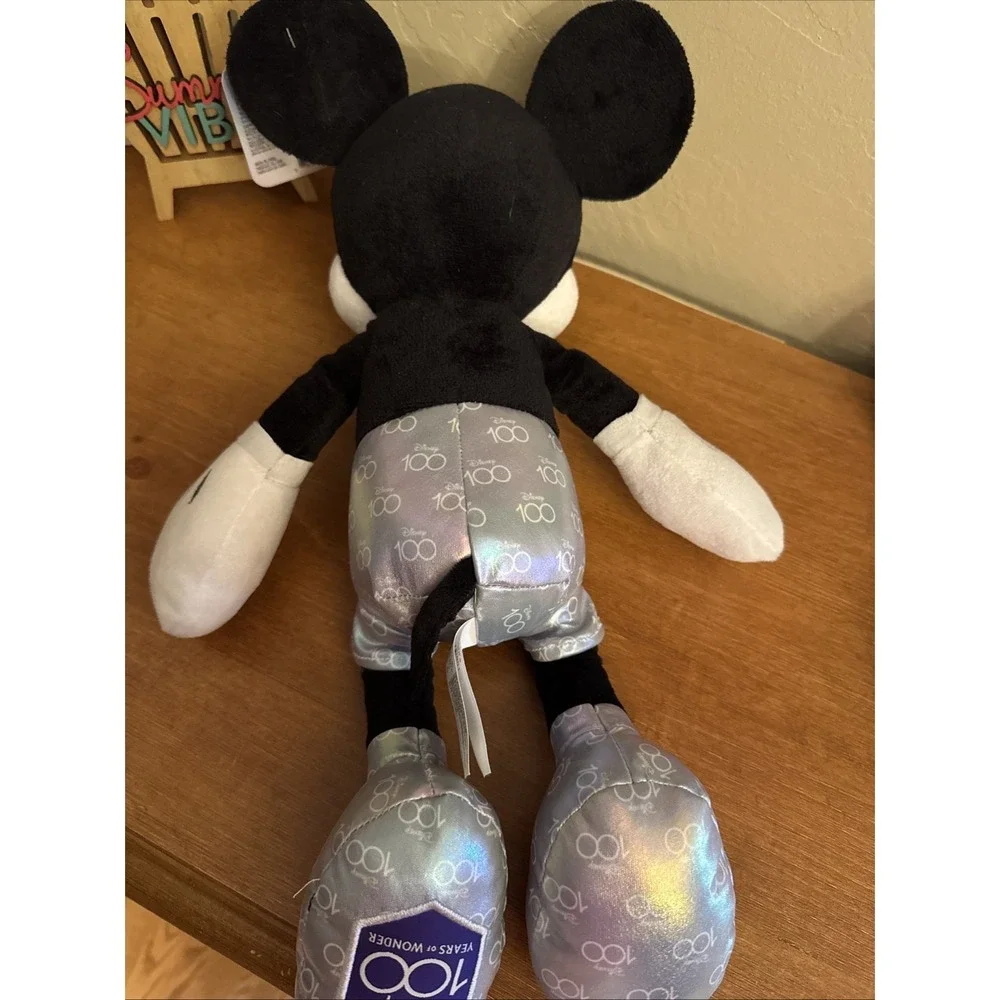 DISNEY 100 YEARS OF WONDER MINNIE & MICKEY MOUSE PLUSH Holographic 17
